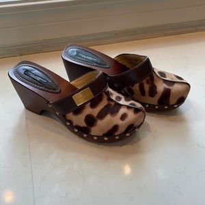 Dolce & Gabbana horse hair mules (size 8.5)